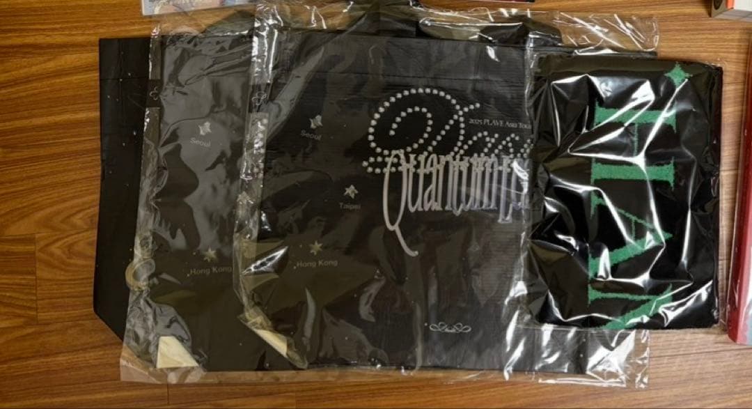 PLAVEペンライト　ペンライトキーリング　臨時ペンライト　ミニうちわ　ミニCD