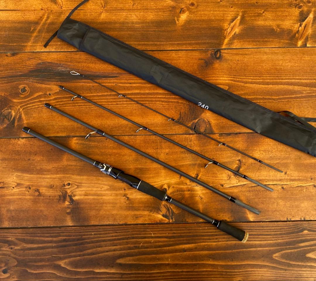 エギングセット　4ピース　パックロッド　エギングロッド　8ft 釣り竿セット