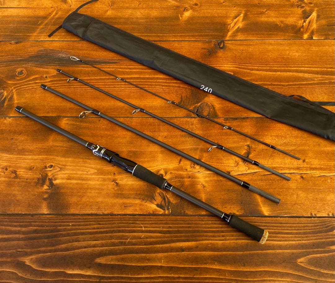 エギングセット　4ピース　パックロッド　エギングロッド　8ft 釣り竿セット