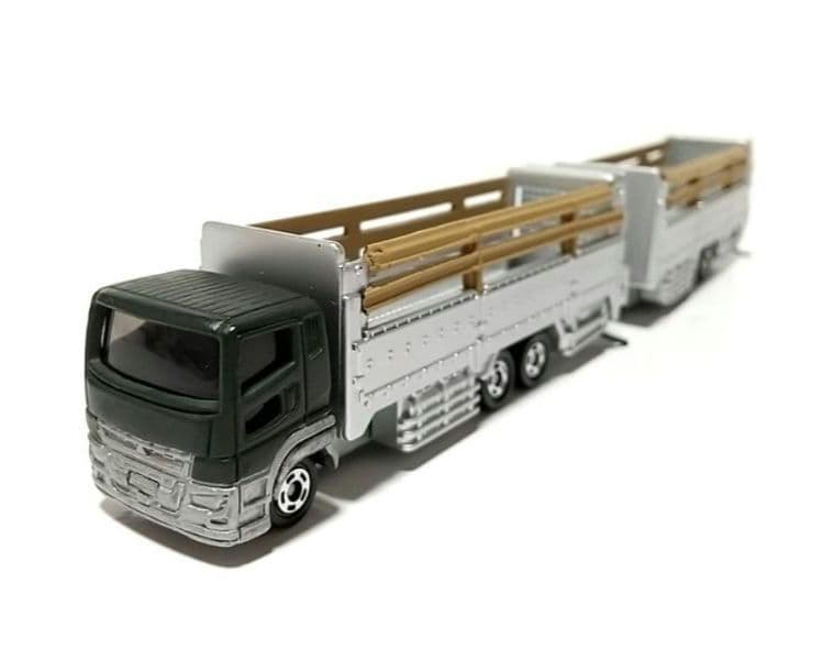 トミカ 改造 三菱ふそう スーパーグレート 家畜運搬車 フルトレーラー