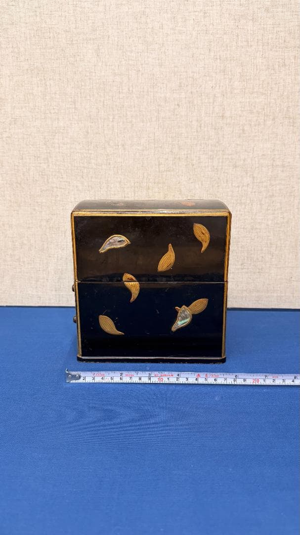 【一式揃】時代茶道具 銅製湯沸・建水／蒔絵木箱付｜実用可｜茶道具 古美術