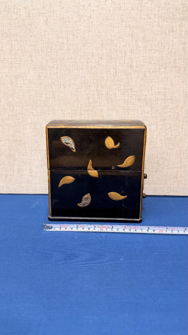 【一式揃】時代茶道具 銅製湯沸・建水／蒔絵木箱付｜実用可｜茶道具 古美術