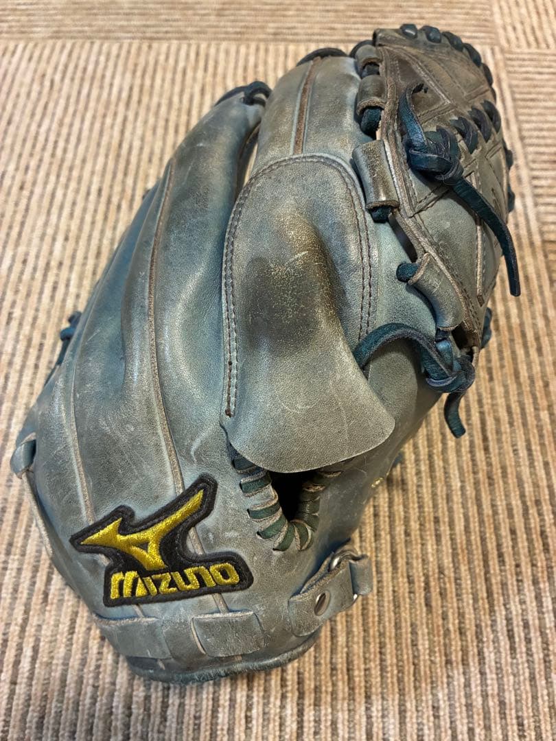 即戦力　ミズノ　野球　硬式　ピッチャーグローブ　ブルー　男性使用　1/18取下