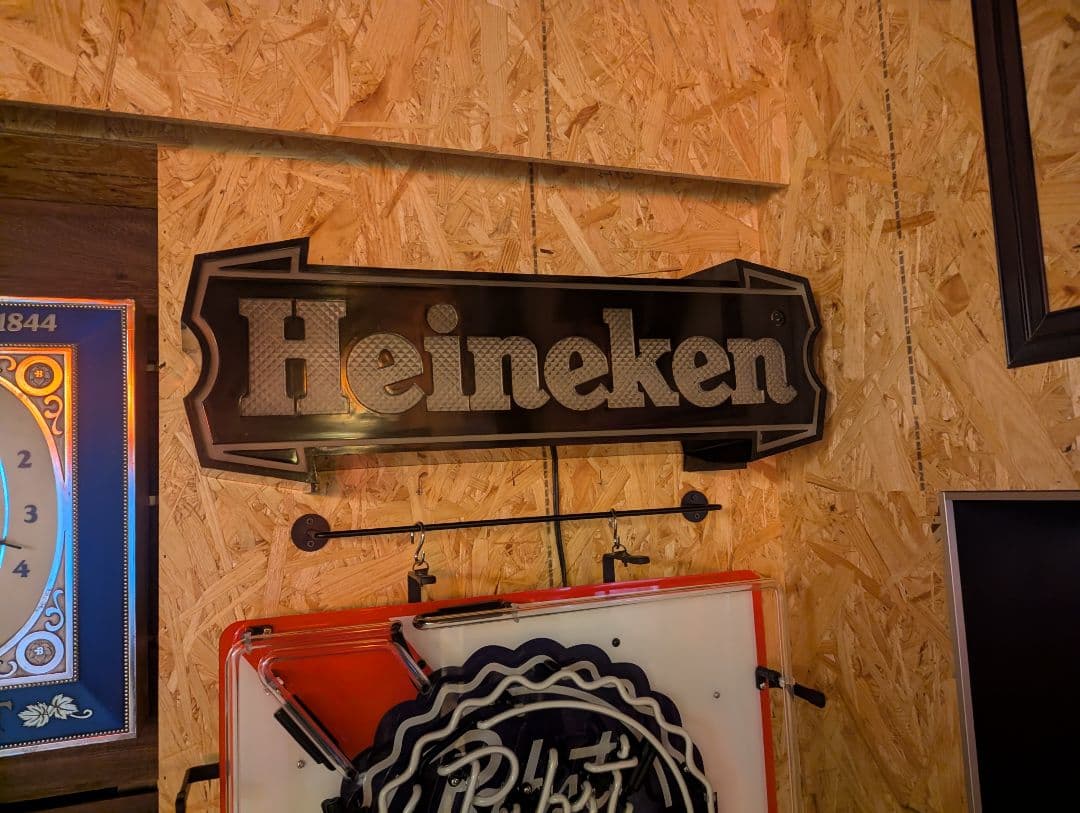 Heineken　電飾看板　ビンテージ