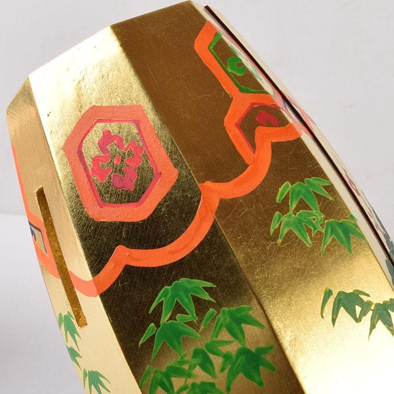 茶道具　中村湖彩作　金蒔絵　 ふりふり　香合　共布共箱　 V　R8059