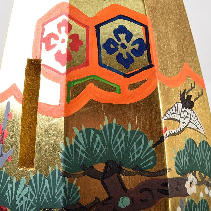 茶道具　中村湖彩作　金蒔絵　 ふりふり　香合　共布共箱　 V　R8059