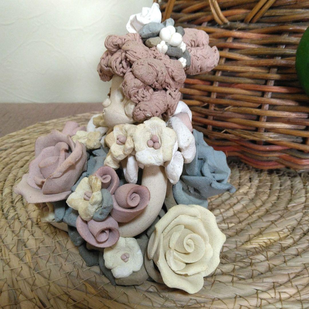 【SALE】笠間焼 陶芸 小林一富美作 森の妖精 ウエディング♡