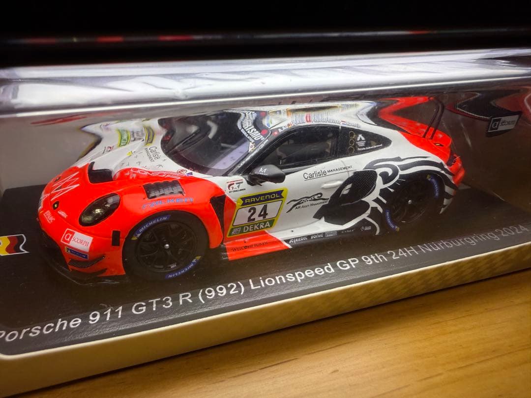 ミニカー 1/43 Porsche 911 GT3 R Lionspeed GP #24