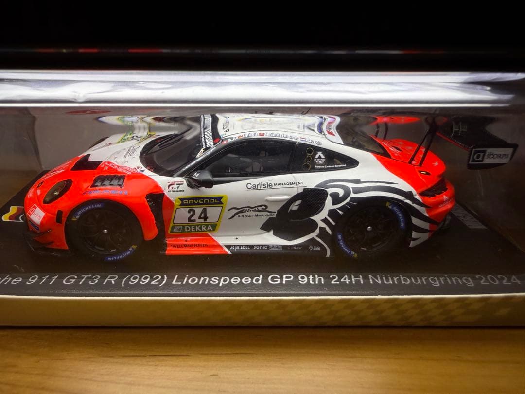 ミニカー 1/43 Porsche 911 GT3 R Lionspeed GP #24