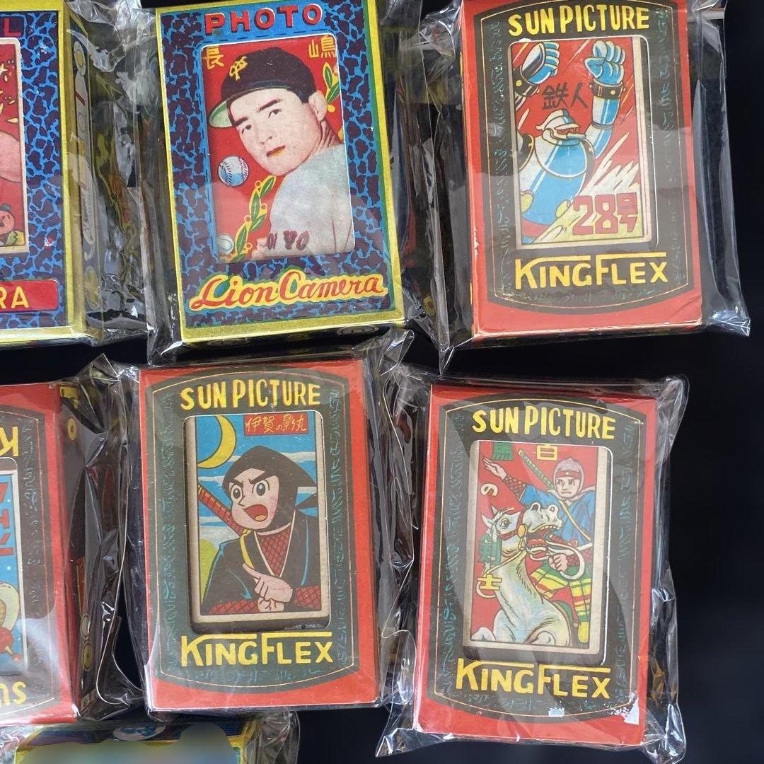 なつかしの駄玩具 日光カメラ 種紙付き　忍者影丸狼少年ケンなど多種類！9個当時物