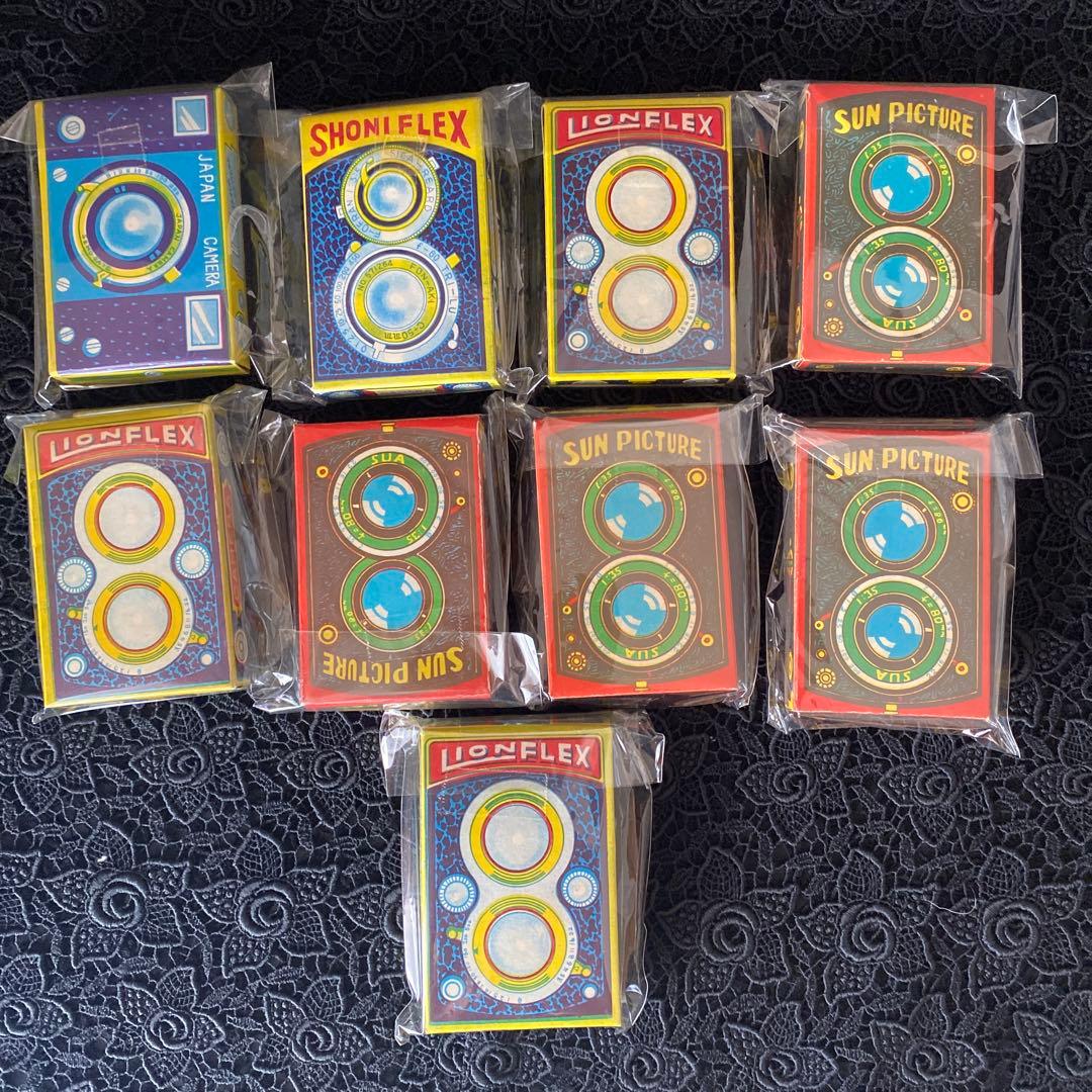 なつかしの駄玩具 日光カメラ 種紙付き　忍者影丸狼少年ケンなど多種類！9個当時物