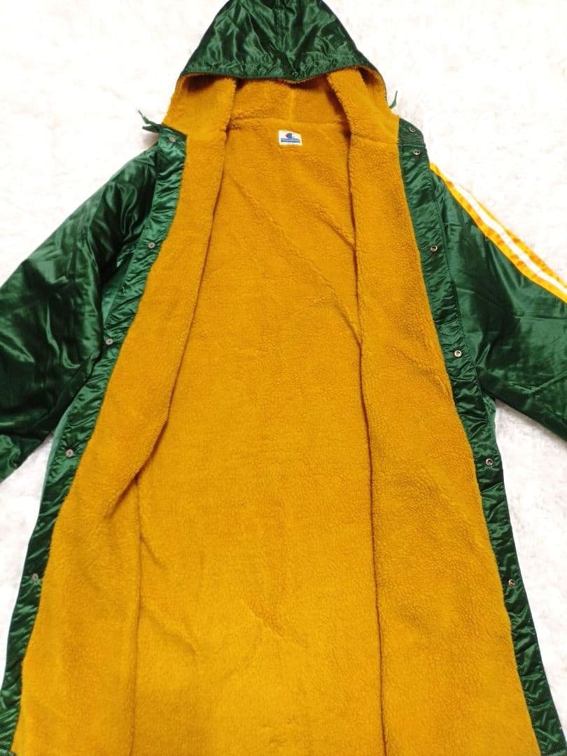 90s Champion ベンチコートグリーン L