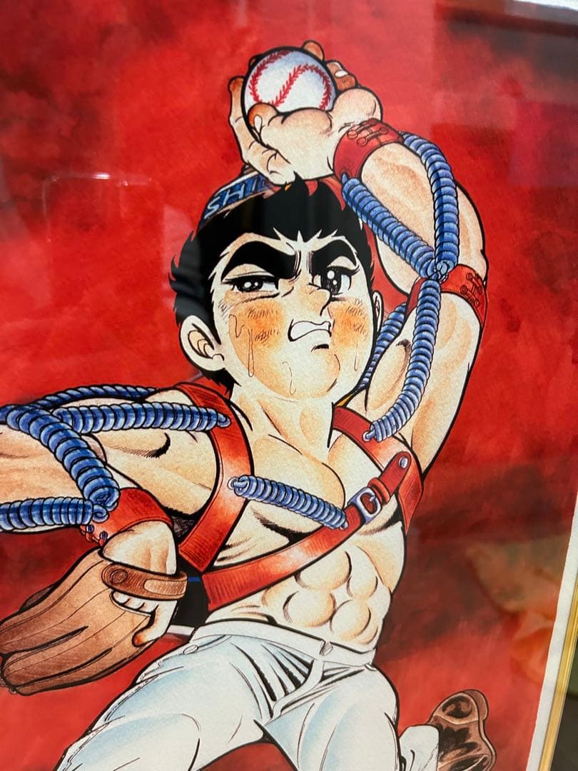 巨人の星　大リーグボール養成ギプス　版画　川崎のぼる　星飛雄馬　直筆サイン