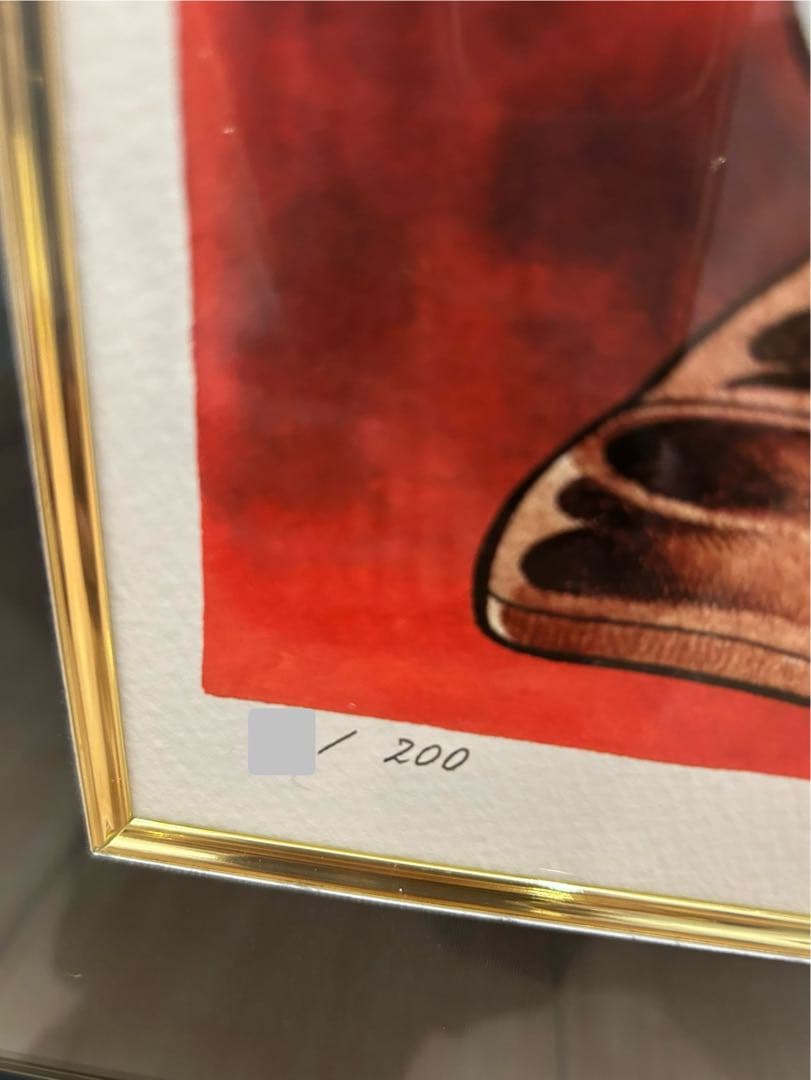 巨人の星　大リーグボール養成ギプス　版画　川崎のぼる　星飛雄馬　直筆サイン