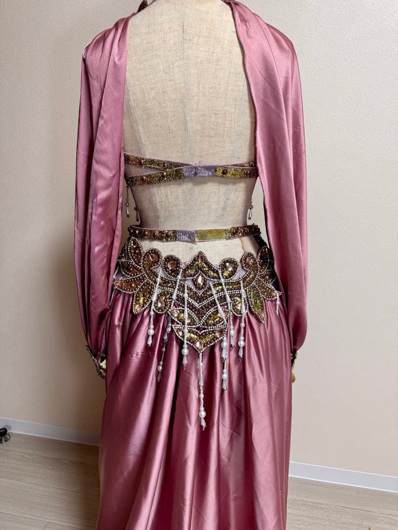 ベリーダンス　衣装　くすみピンク　【期間限定値下げ中】