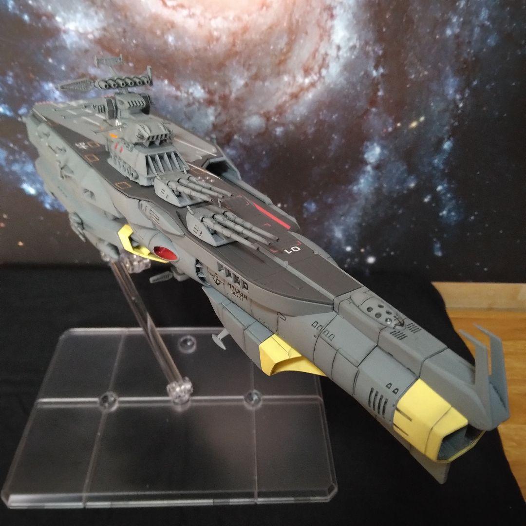宇宙戦艦ヤマト3199 1/1000ヒュウガ級戦闘航宙母艦ヒュウガ全塗装完成品