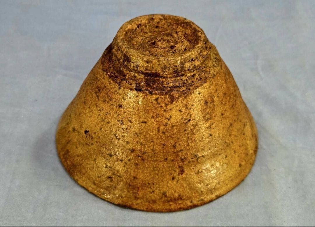 ⭐︎美品★表千家一二代惺斎極高麗黄伊羅保茶碗裏千家茶道具高麗茶碗楽吉左衛門