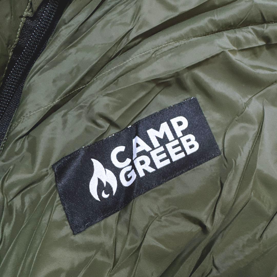 キャンプ グリーブ シュラフ 春夏用 寝袋 ダウン マミー型 600FP