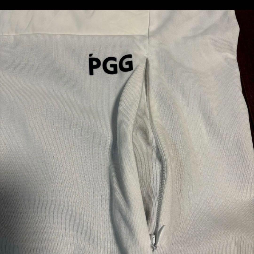 PGGアモッサ×N yメカニカルストレッチタフタホワイトベスト