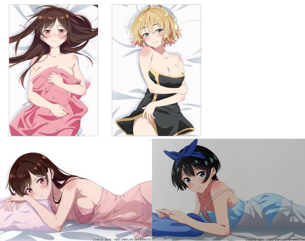 彼女、お借りします 枕カバー 特典 スペシャルPlayPicカード  4種セット