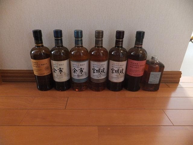 ニッカ・ウヰスキー7本　余市ノンピーテッド／宮城峡ピーテッド他　新品未開封