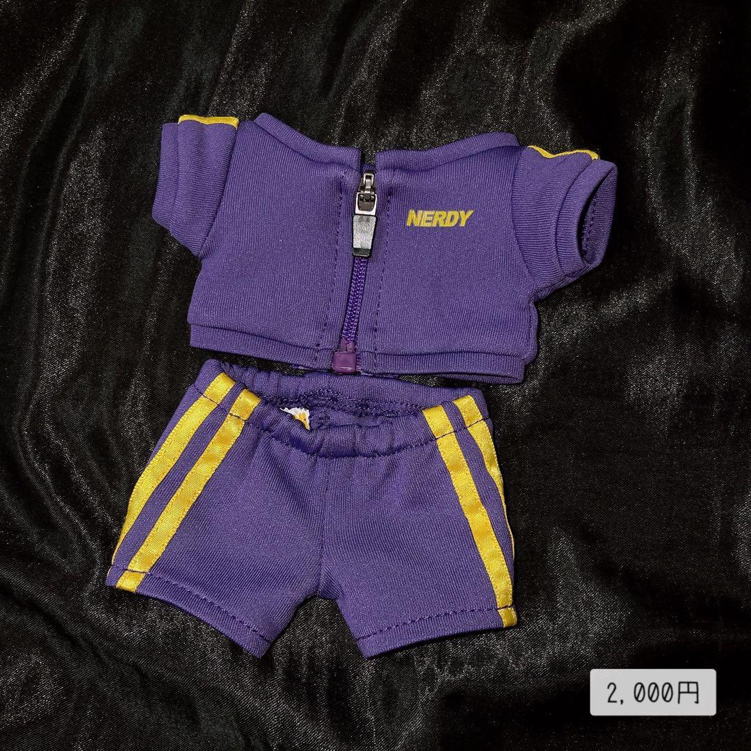 20cm ぬいぐるみ用 ぬい服 帽子 ジャージ セットアップ 上下