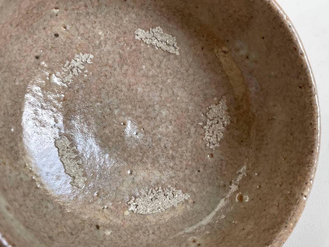 陶芸家　武末日臣　井戸　杯　盃　ぐい呑　酒器　平盃　梅花皮　共箱　李朝　唐津