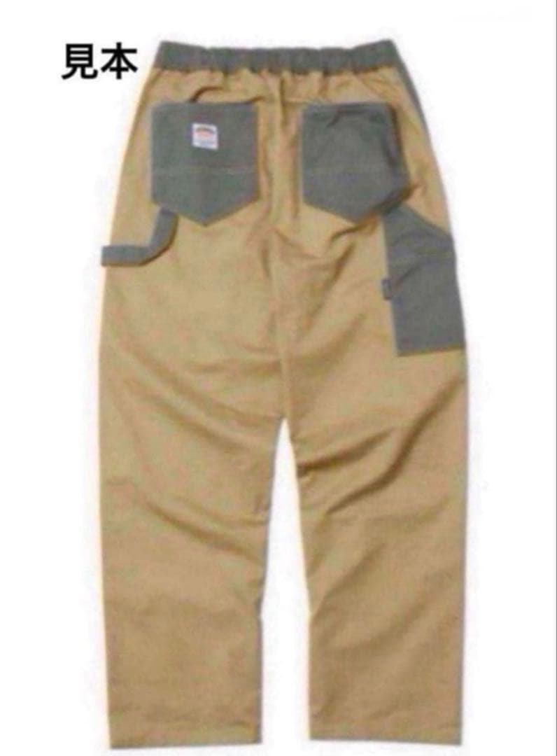 世田谷ベース　コットン ペインターパンツ オリーブ×ベージュ　Mサイズ
