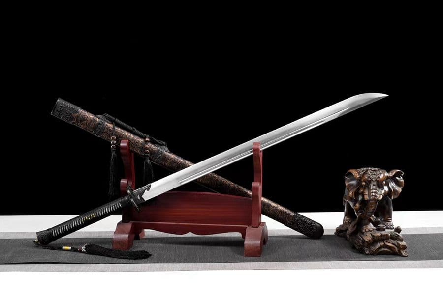 梅の青刀 武具　刀装具　日本刀　模造刀　居合刀 手鍛造打 鋼刀 武蔵 鑑賞用