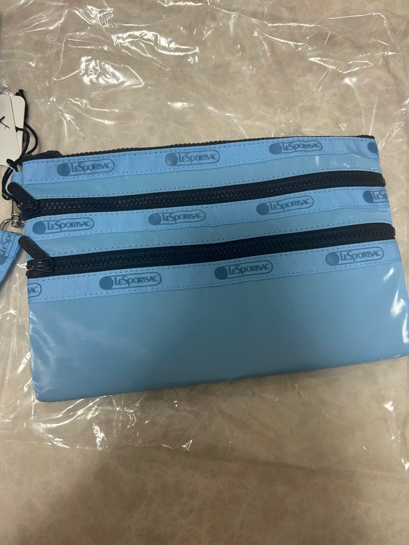 【24日まで出品】ひとりっぷコラボ　水色 防水トラベルポーチ