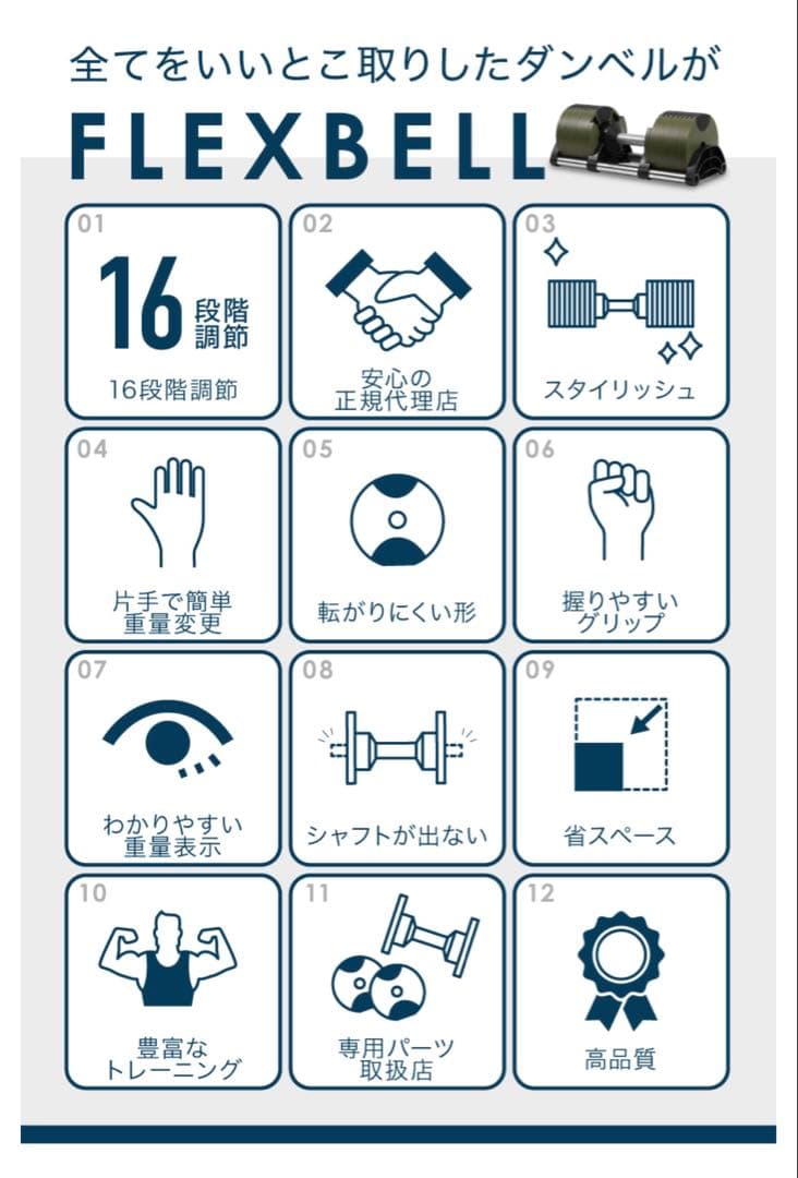 NUOBELL 232 可変式ダンベル 32kg②