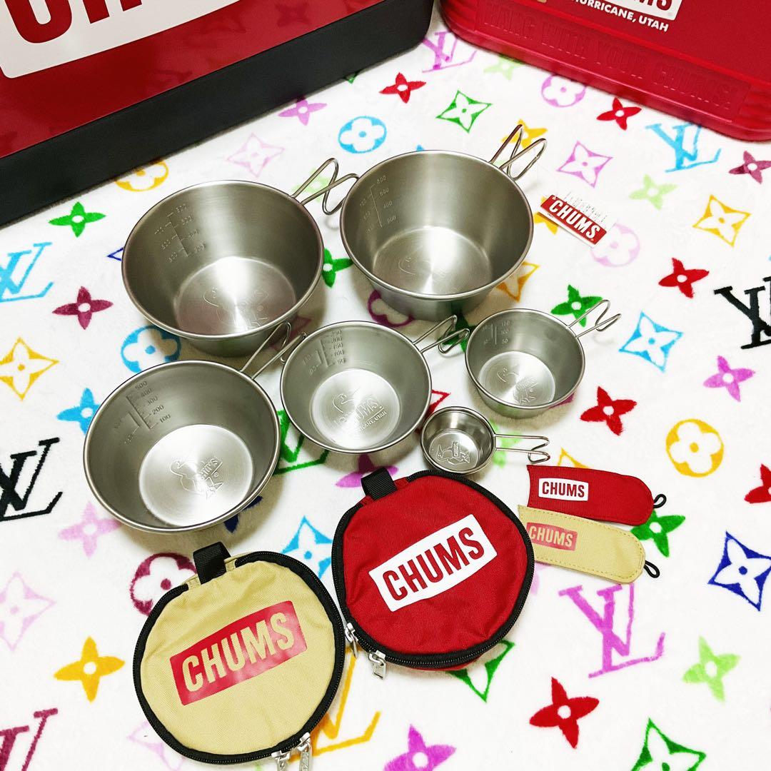 CHUMSシェラカップ6点&シェラカップハンドルカバー&ケース計10点セット