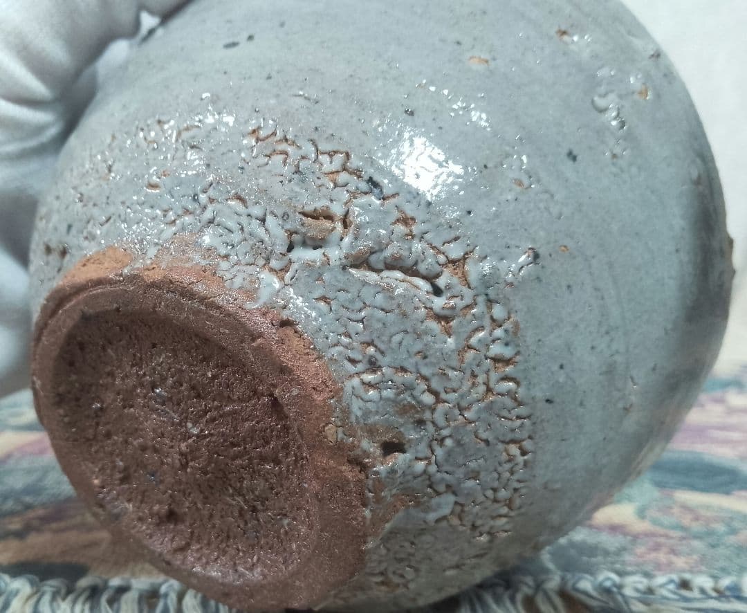 西岡小十 【秀逸作】絵唐津 茶碗 共箱 共布 栞付き 保証品