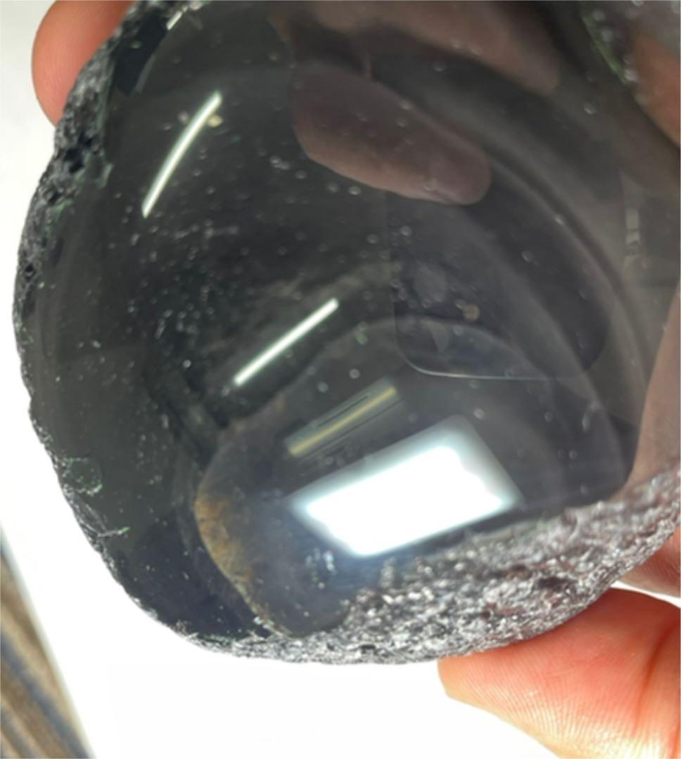 研磨品　十勝石玲瓏　ゴールデンレインボーオブシディアン