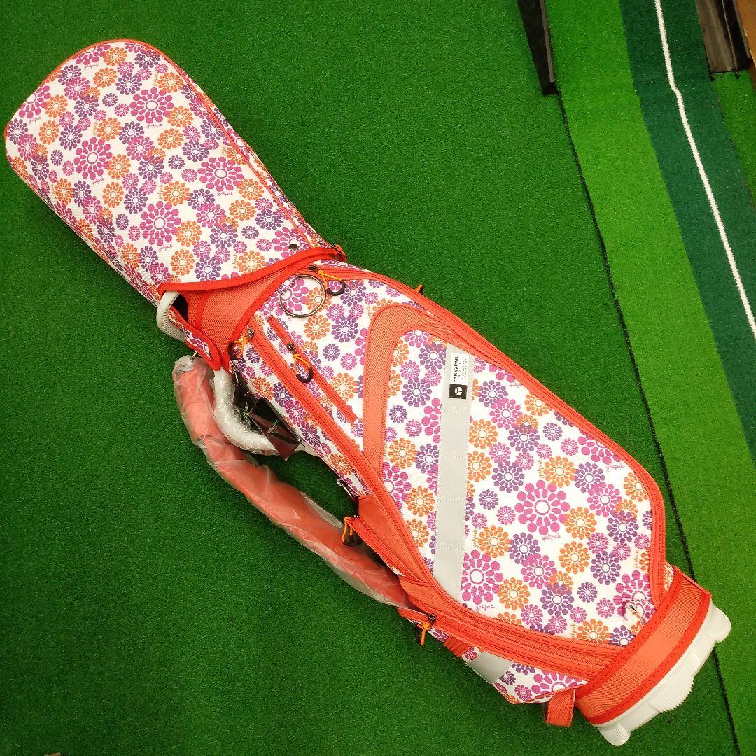 YAKPAK GOLF オレンジ 花柄 キャディバック