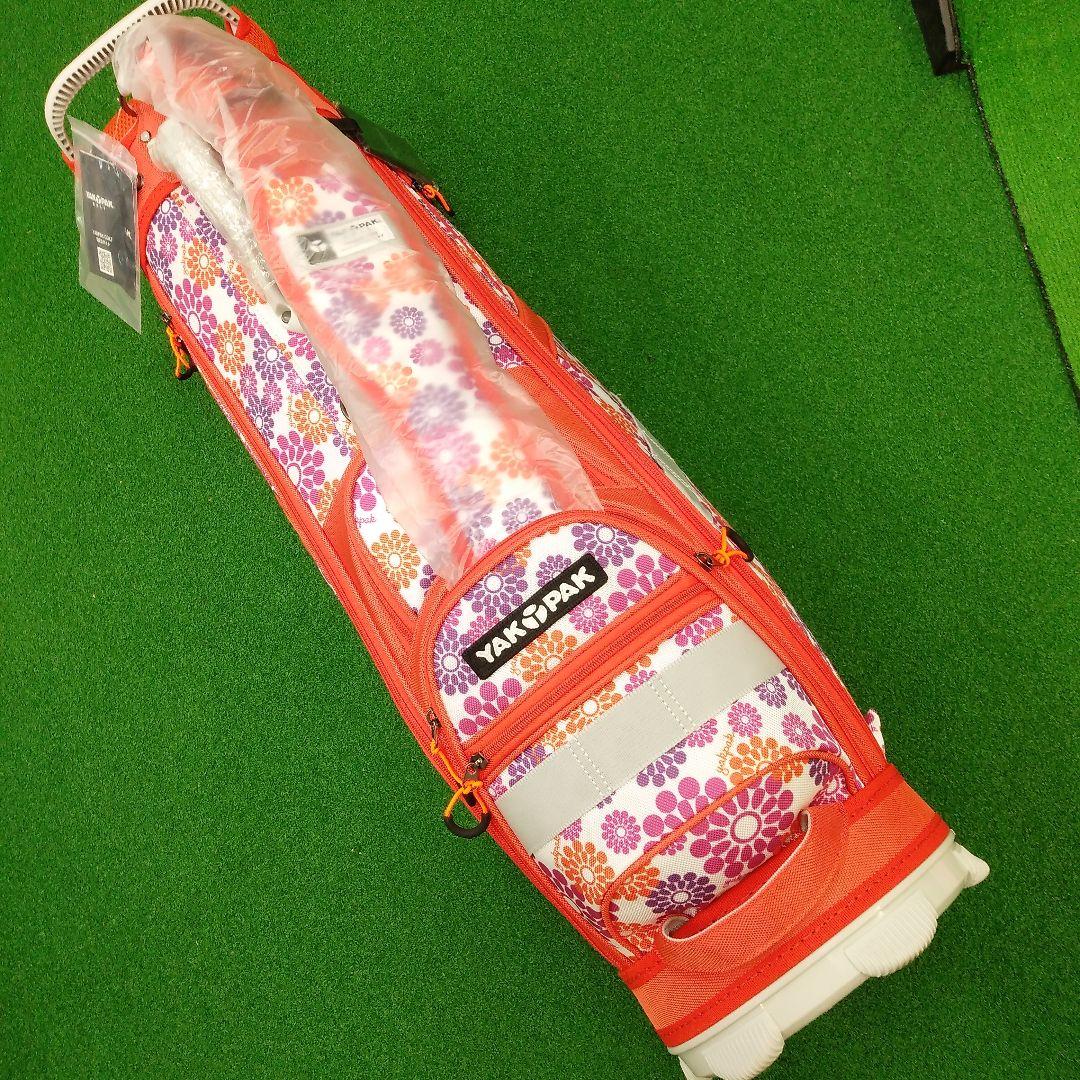 YAKPAK GOLF オレンジ 花柄 キャディバック