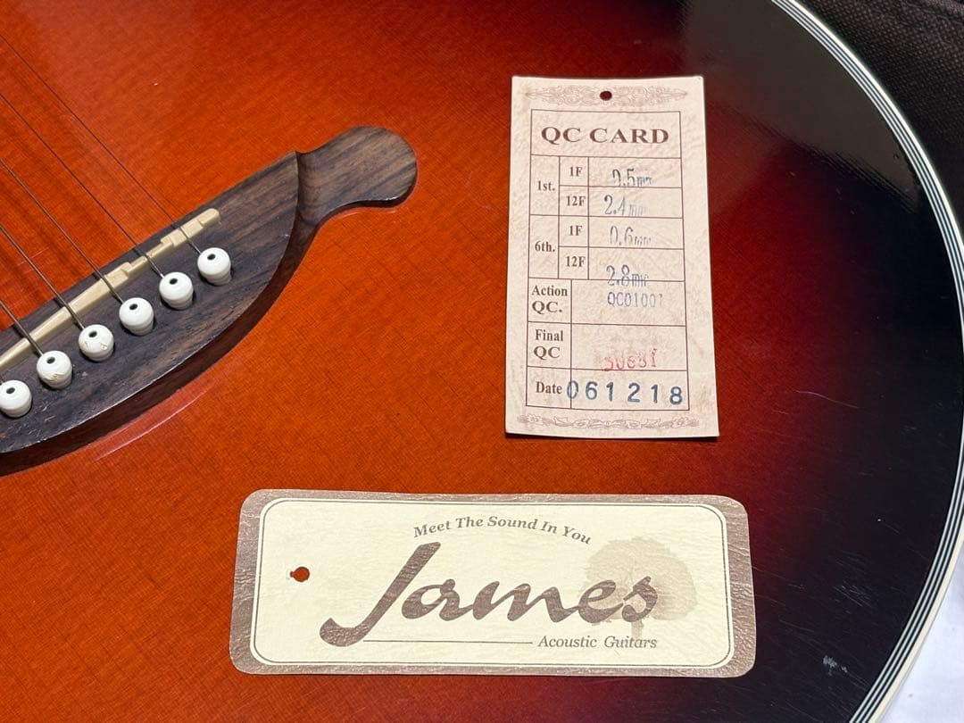 電*）様 James エレアコ　JE40WB ソフトケース付き　良品1907-0