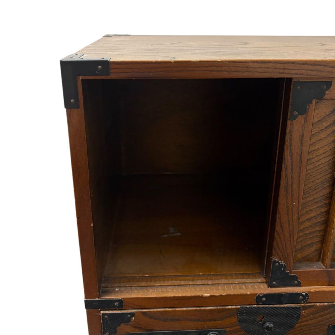 欅 ケヤキ 整理箪笥 箪笥 タンス たんす チェスト 時代箪笥 民藝 金具 気密