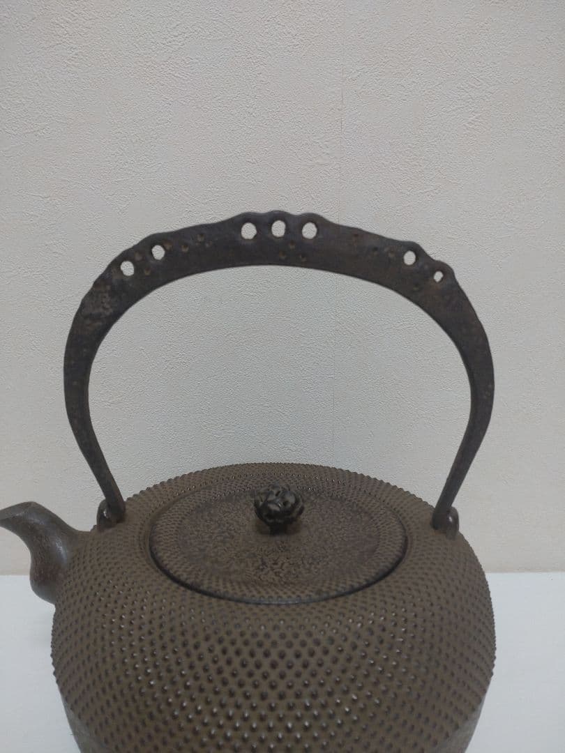 中村徳次郎（立徳）南部鉄瓶 共箱 栞 茶道具 煎茶道具