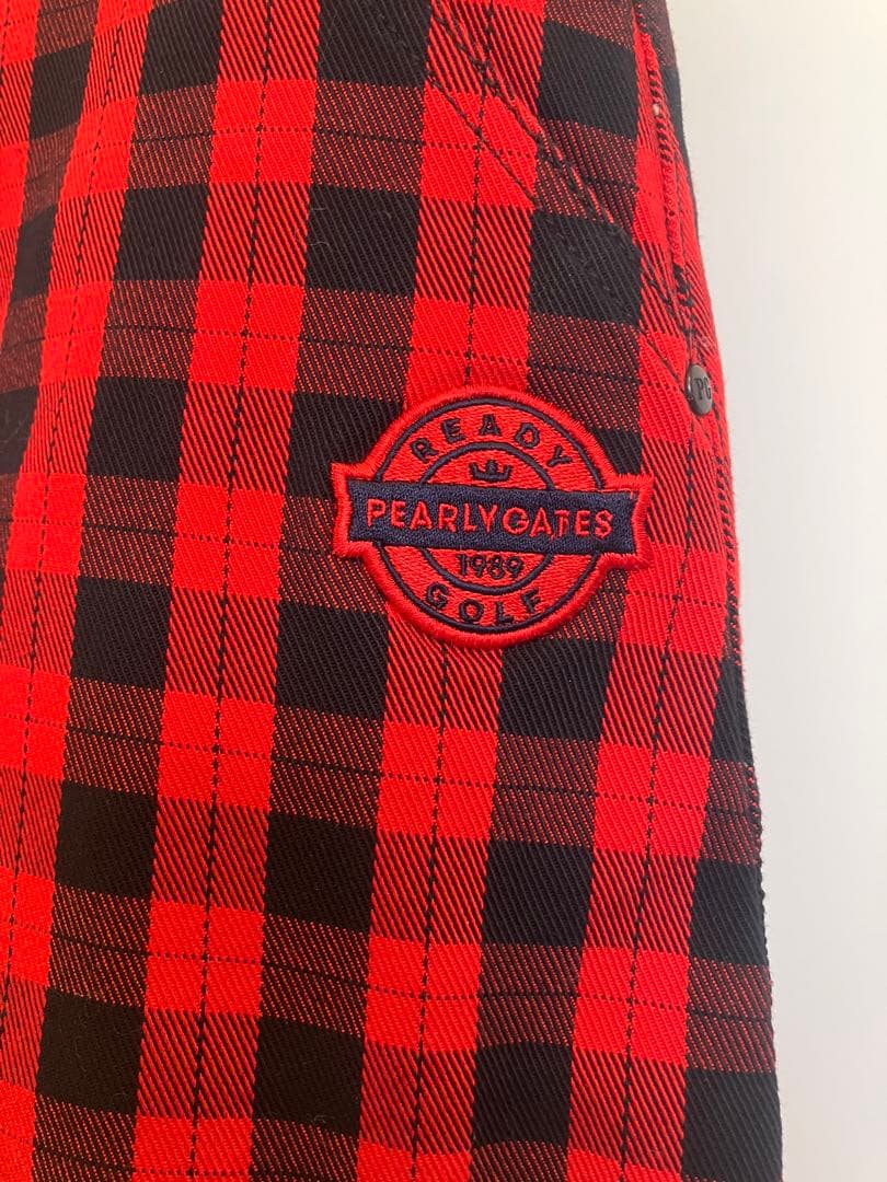 PEARLY GATES チェック柄ゴルフスカート