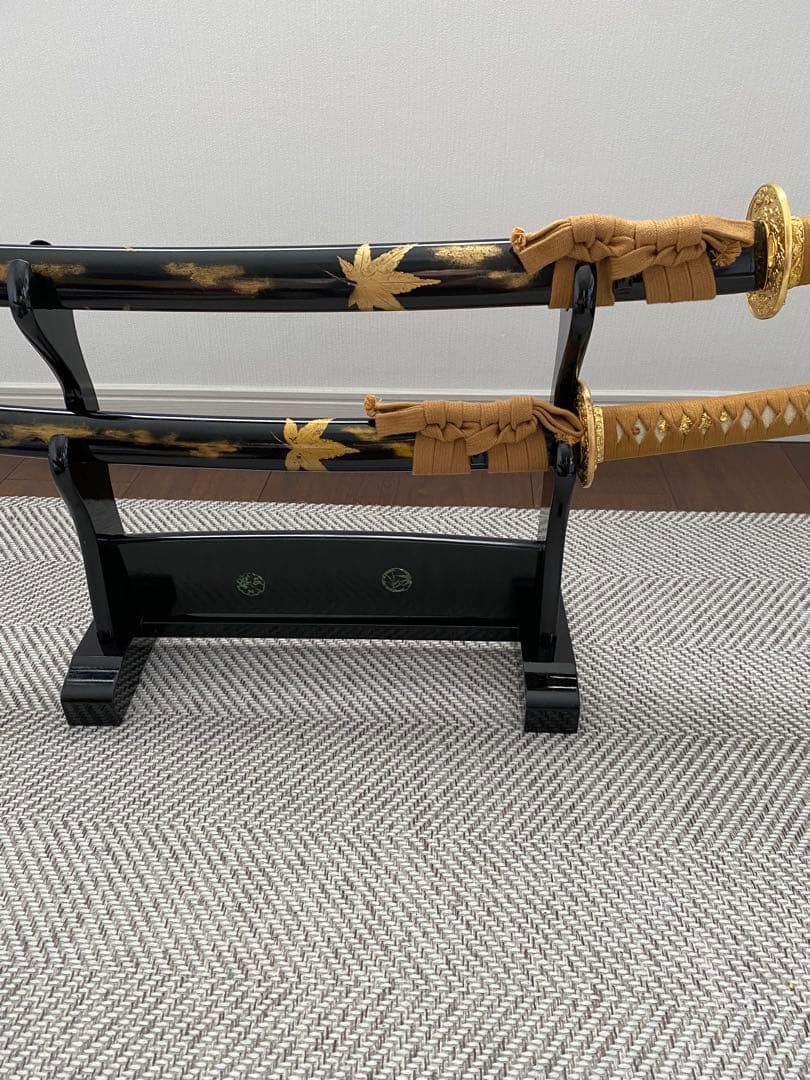 黒金装飾の刀 2本セット