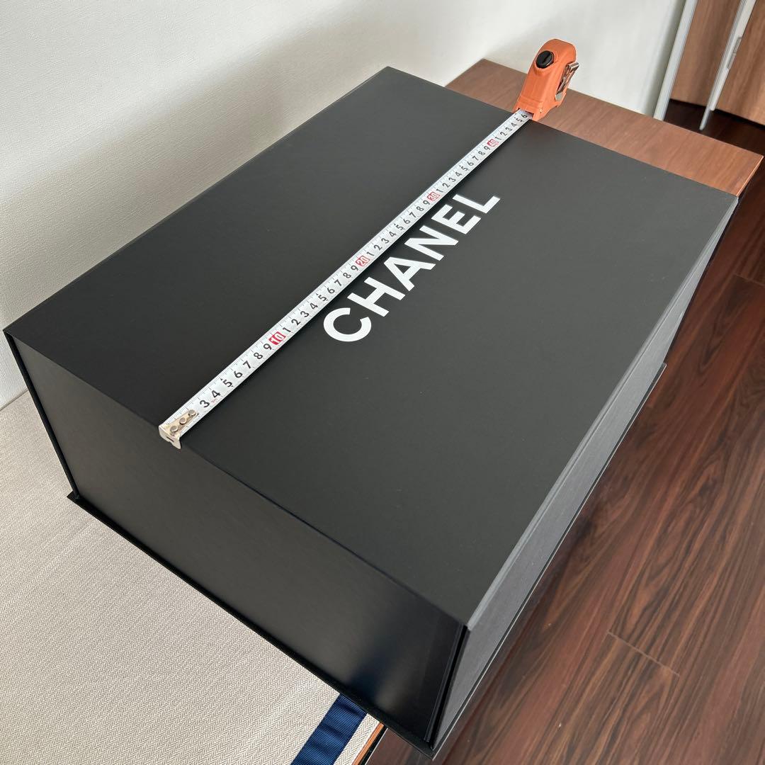 シャネル　ギフト箱　マグネット式ボックス ブラック特大　CHANEL薄紙つき