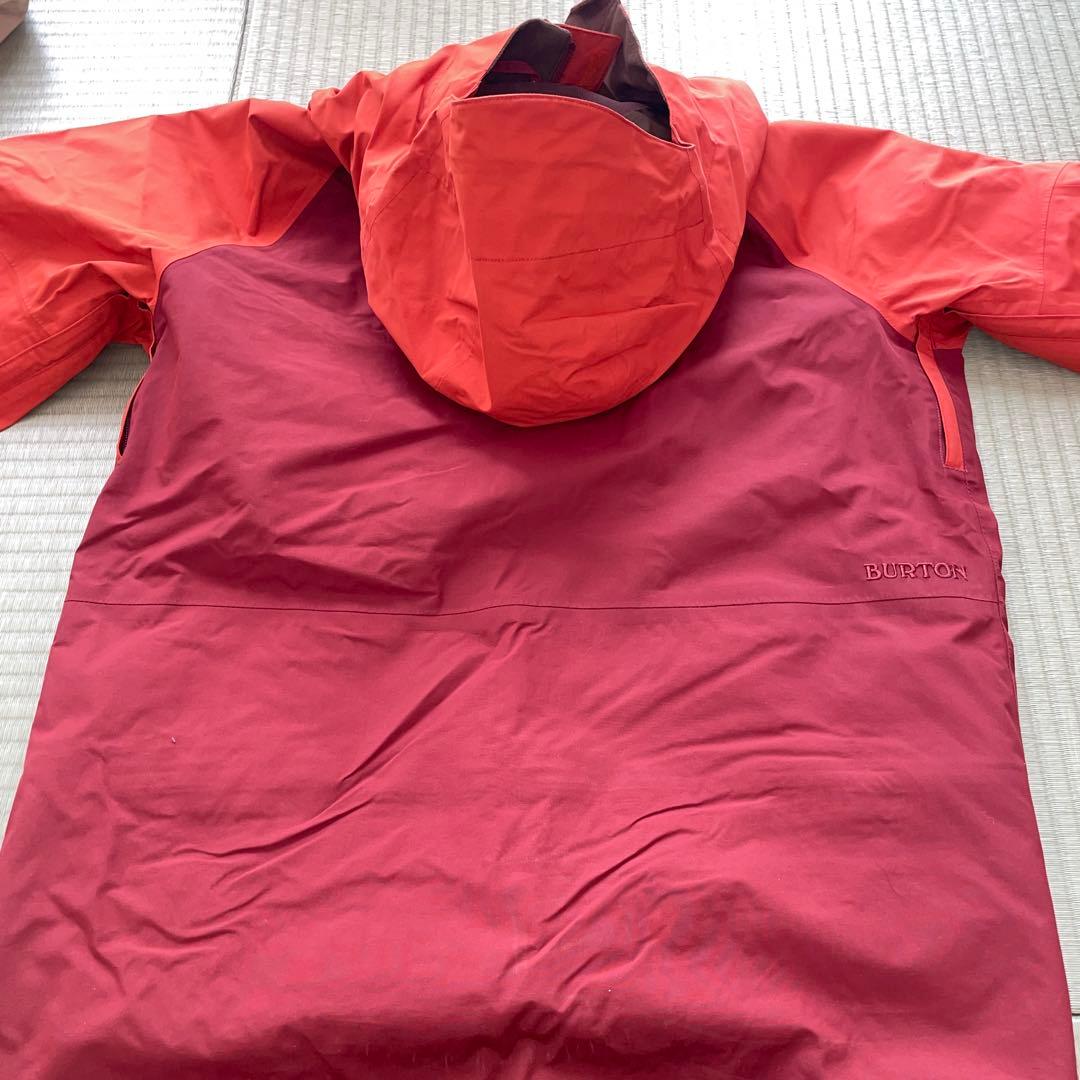 Burton／GORE-ＴＥＸ　スノーボードウェアー　ワインレッド&オレンジ