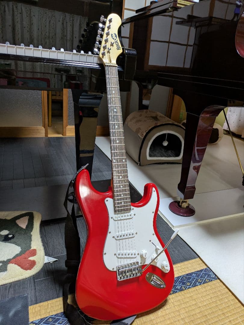 ロックジャム　Rock JAM　エレキギター レッド