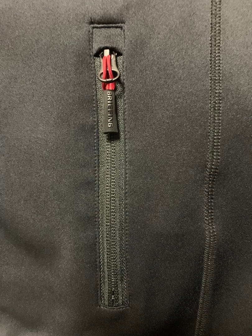 ブリーフィング フルジップ ダブルジップ ベスト ３Dロゴ エンボスロゴ XL