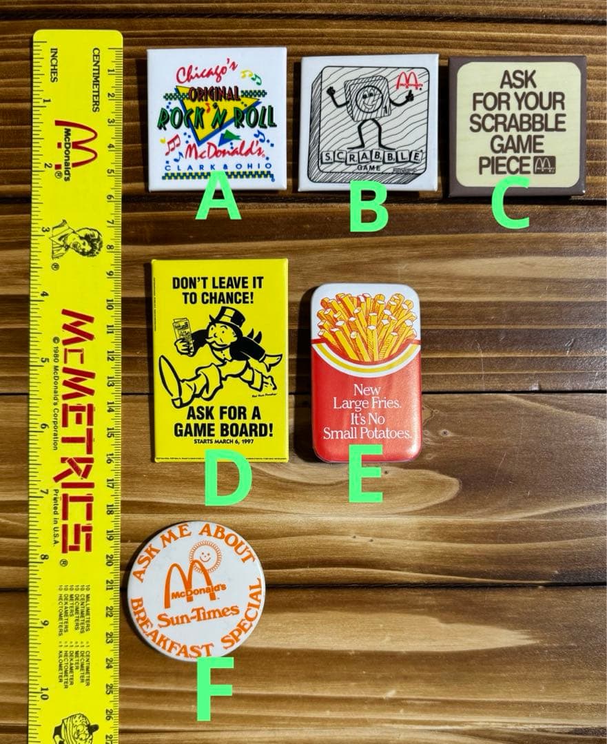 マクドナルド ヴィンテージ 缶バッジ 激レア 2 アメリカ