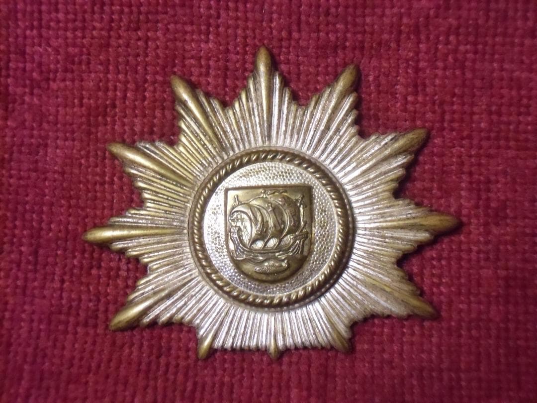 ＢＰドイツ連邦警察＊ブレ―マーハーフェン州帽章（実物）