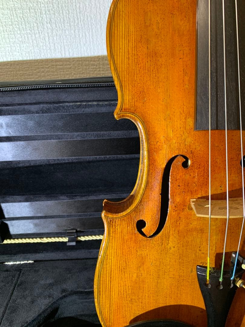 チェコ　工房製　4/4 バイオリン　裏板一枚板