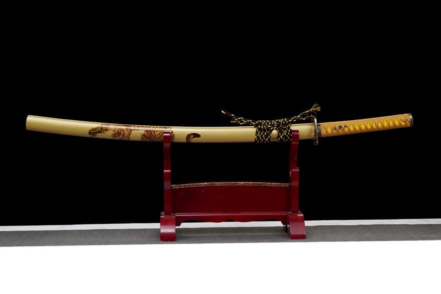 【猛虎】古兵器 刀装具 日本刀　模造刀 居合刀 武士道 鑑賞用 美術刀 贈り物