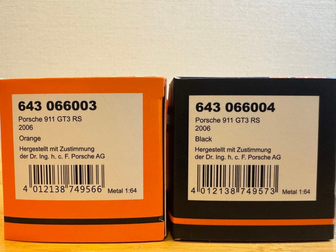 【MINICHAMPS64】2台セットPorsche 911 GT3 RS